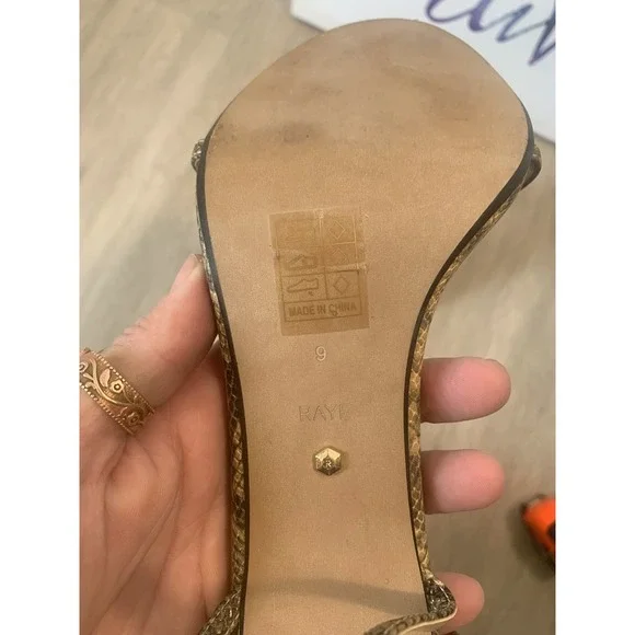 ( 17 ) Raye womens heels brownn color size 9 - Picture 6 of 6